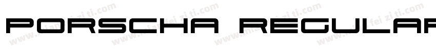 Porscha Regular字体转换